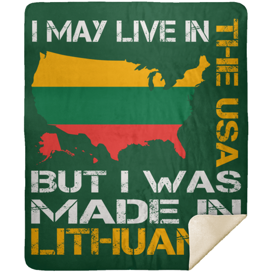 Made in Lithuania - Premium Mink Sherpa Blanket 50x60