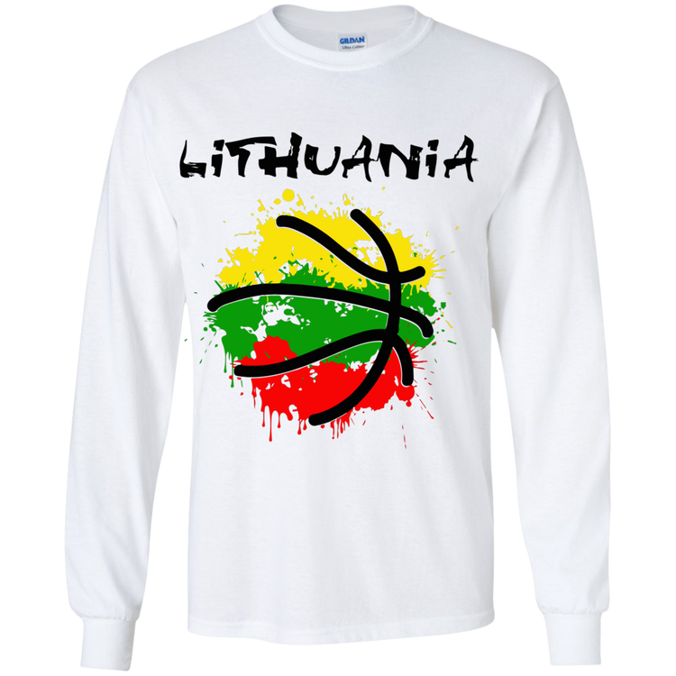 Abstract Lithuania - Boys Youth Classic Long Sleeve T-Shirt - Lithuania Strong