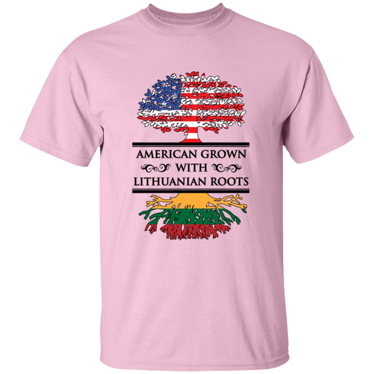American Grown Lithuanian Roots - BoysGirls Youth Classic Short Sleeve T-Shirt - Lithuania Strong