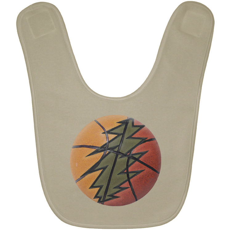 Basketball Bolt - BABYBIB Baby Bib - Lithuania Strong