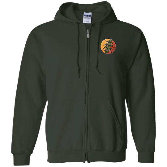 Basketball Bolt - MenWomen Unisex Comfort Full-Zip Hoodie - Lithuania Strong