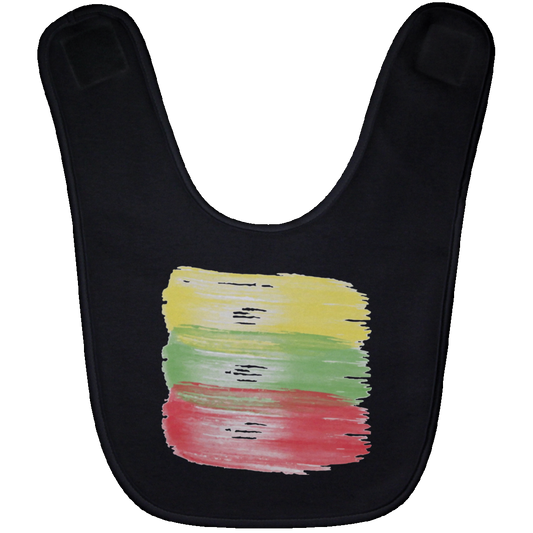Brush Strokes - BABYBIB Baby Bib - Lithuania Strong