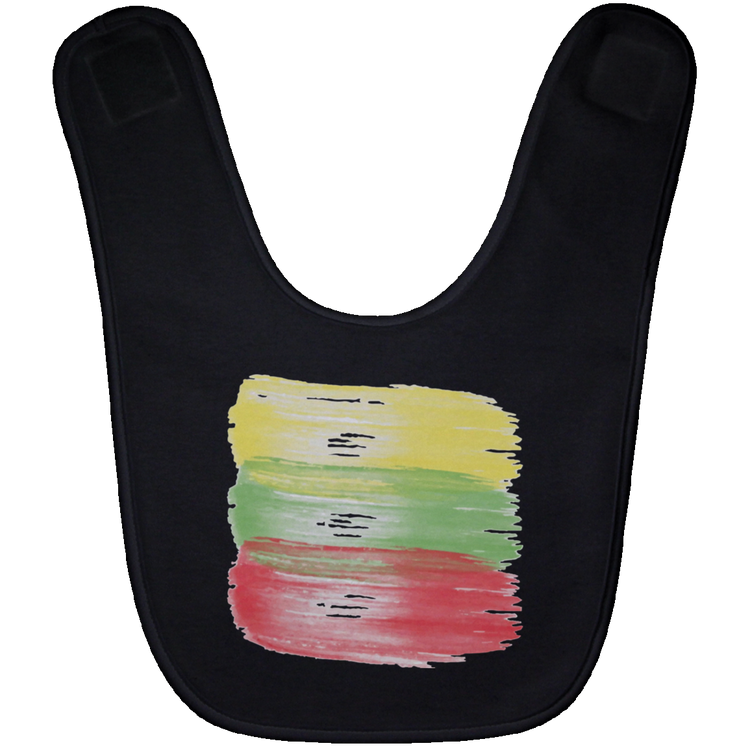 Brush Strokes - BABYBIB Baby Bib - Lithuania Strong