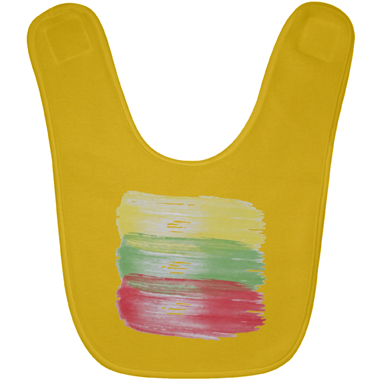 Brush Strokes - BABYBIB Baby Bib - Lithuania Strong
