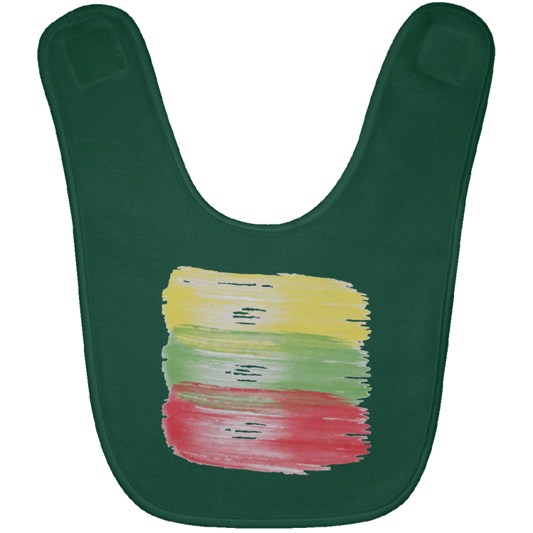 Brush Strokes - BABYBIB Baby Bib - Lithuania Strong