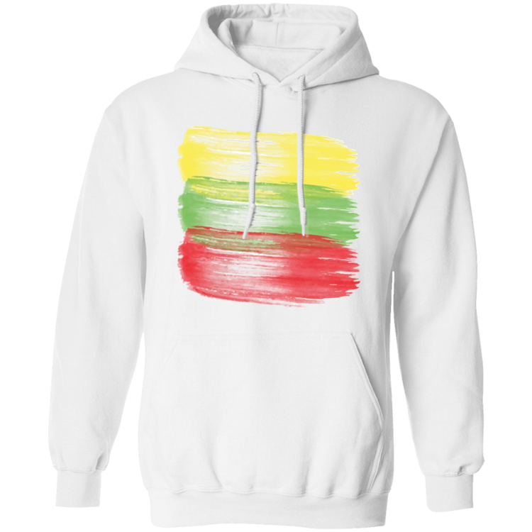 Brush Strokes - MenWomen Unisex Comfort Pullover Hoodie - Lithuania Strong