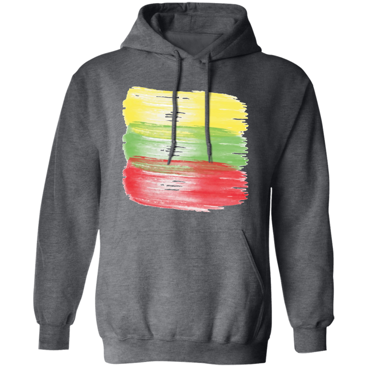 Brush Strokes - MenWomen Unisex Comfort Pullover Hoodie - Lithuania Strong