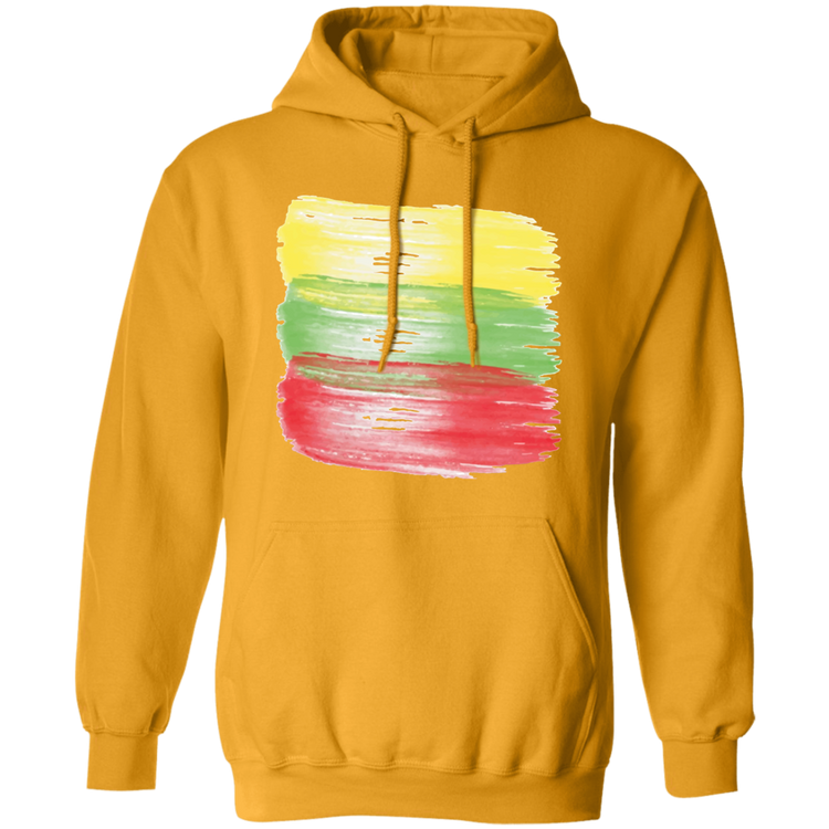 Brush Strokes - MenWomen Unisex Comfort Pullover Hoodie - Lithuania Strong