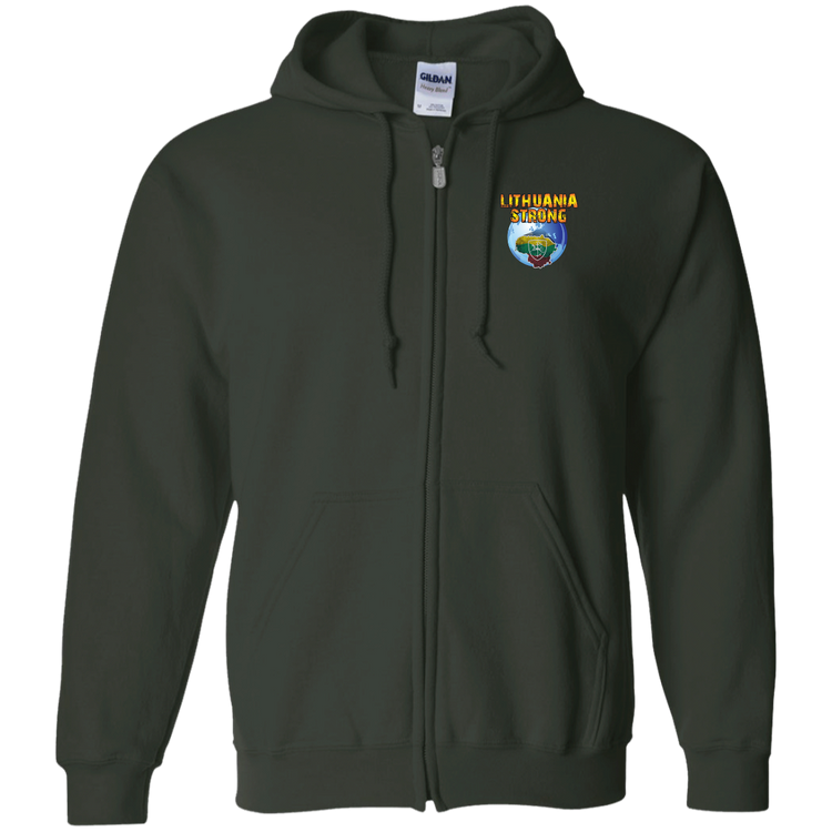 Lithuania Strong - Men/Women Unisex Comfort Full-Zip Hoodie