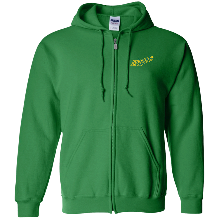 Lithuania - Men/Women Unisex Comfort Full-Zip Hoodie