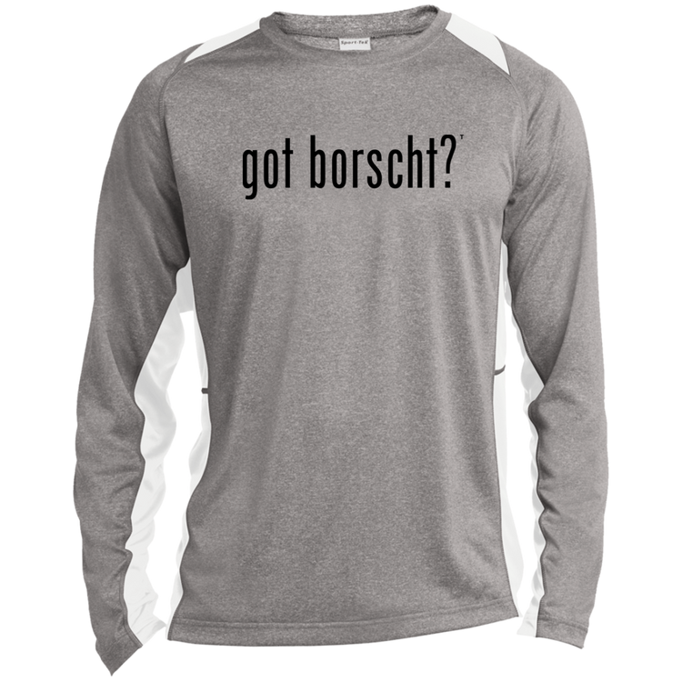 got borscht? - Men's Long Sleeve Colorblock Activewear Performance T