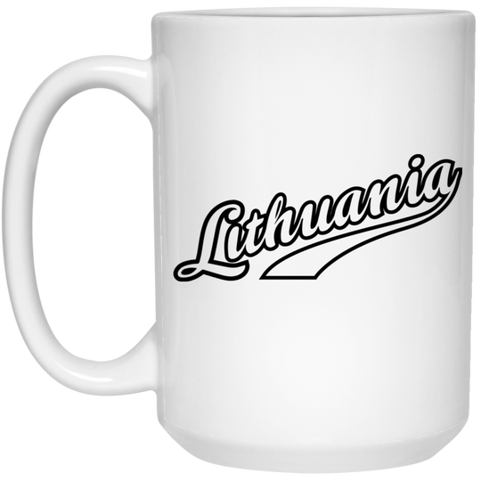 Lithuania - 15 oz. White Ceramic Mug