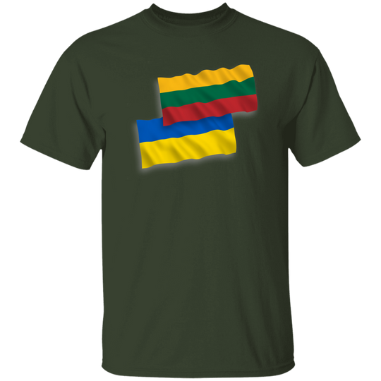 Lithuania Ukraine Flag - Men's Classic Short Sleeve T-Shirt