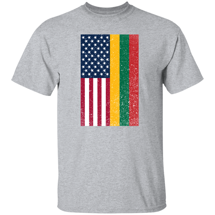 USA Lithuania Flag - Men's Basic Short Sleeve T-Shirt