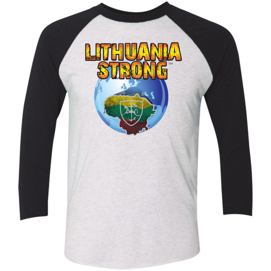 Lithuania Strong - Men's Next Level Premium 3/4  Sleeve