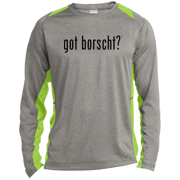 got borscht? - Men's Long Sleeve Colorblock Activewear Performance T