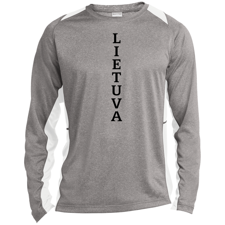Lietuva - Men's Long Sleeve Colorblock Activewear Performance T