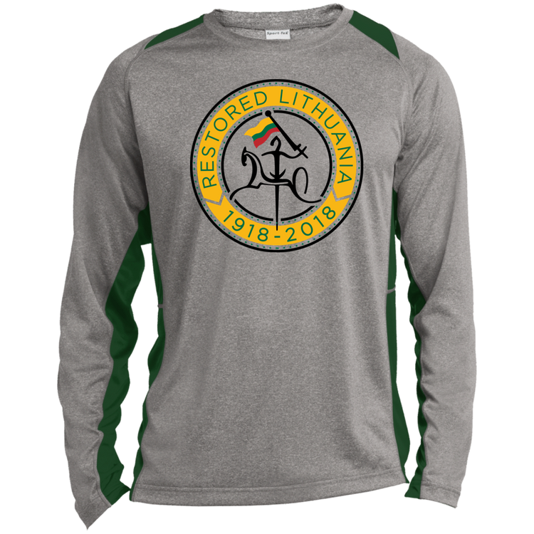 Vytis Restored - Men's Long Sleeve Colorblock Activewear Performance T