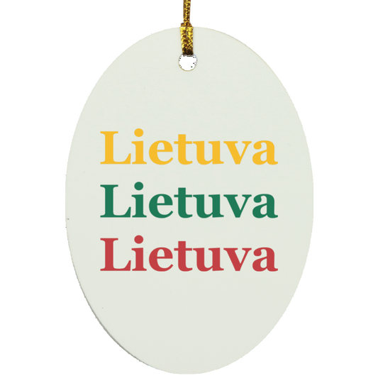 Lietuva - MDF Oval Ornament