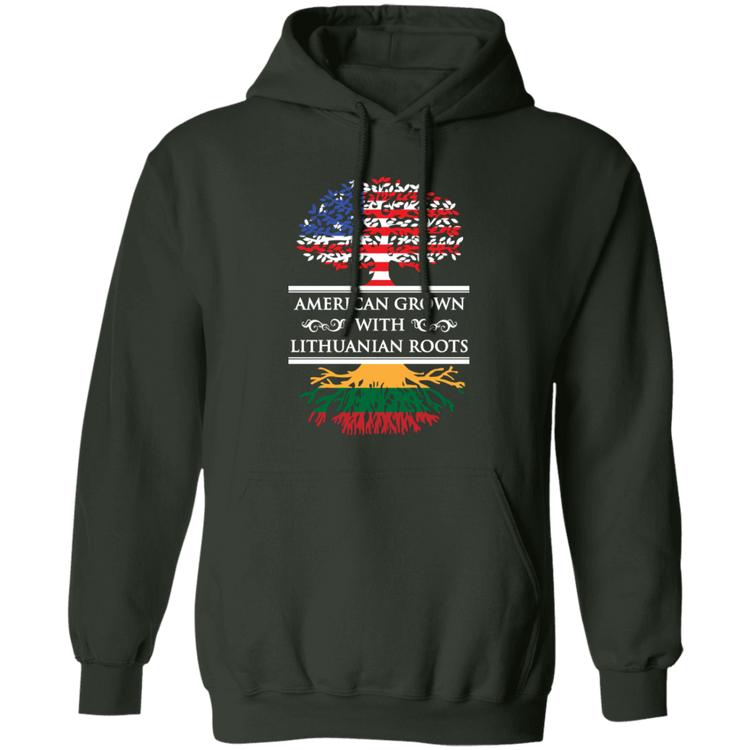 American Grown Lithuanian Roots - Men/Women Unisex Comfort Pullover Hoodie