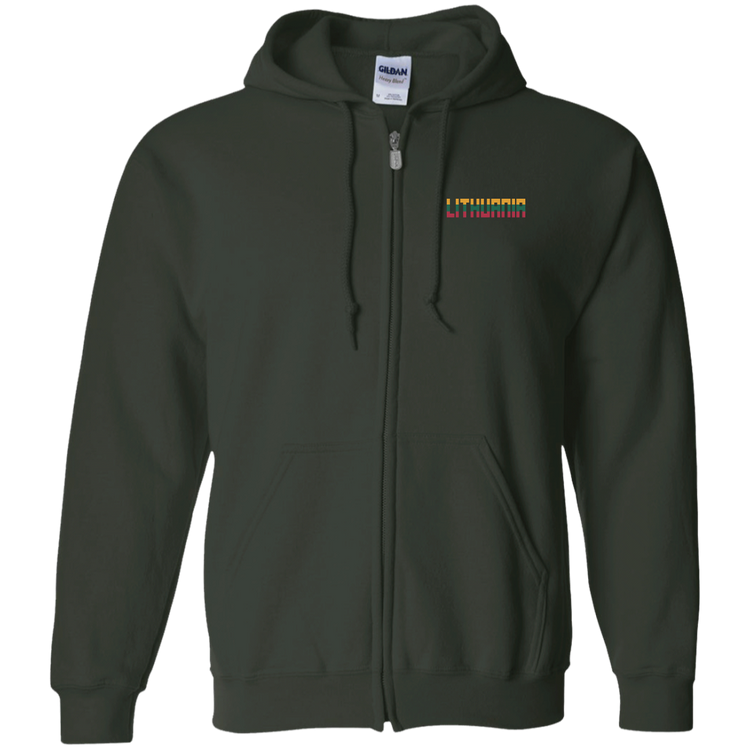 Lithuania - Men/Women Unisex Comfort Full-Zip Hoodie
