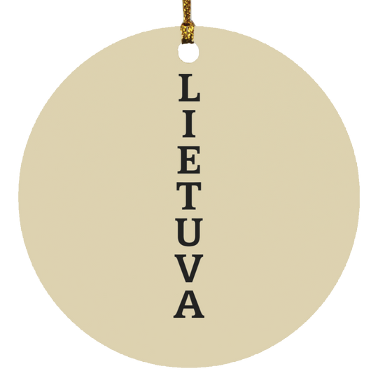 Lietuva - MDF Circle Ornament