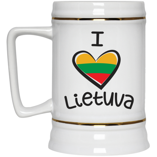 I Love Lietuva - 22 oz. Ceramic Stein