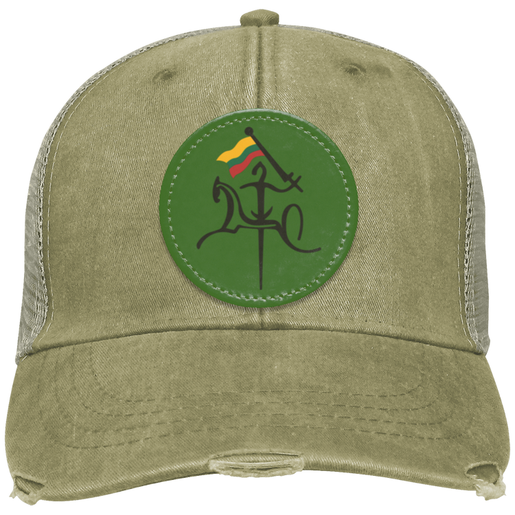 Vytis With Lithuanian Flag - Distressed Ollie Cap - Circle Patch