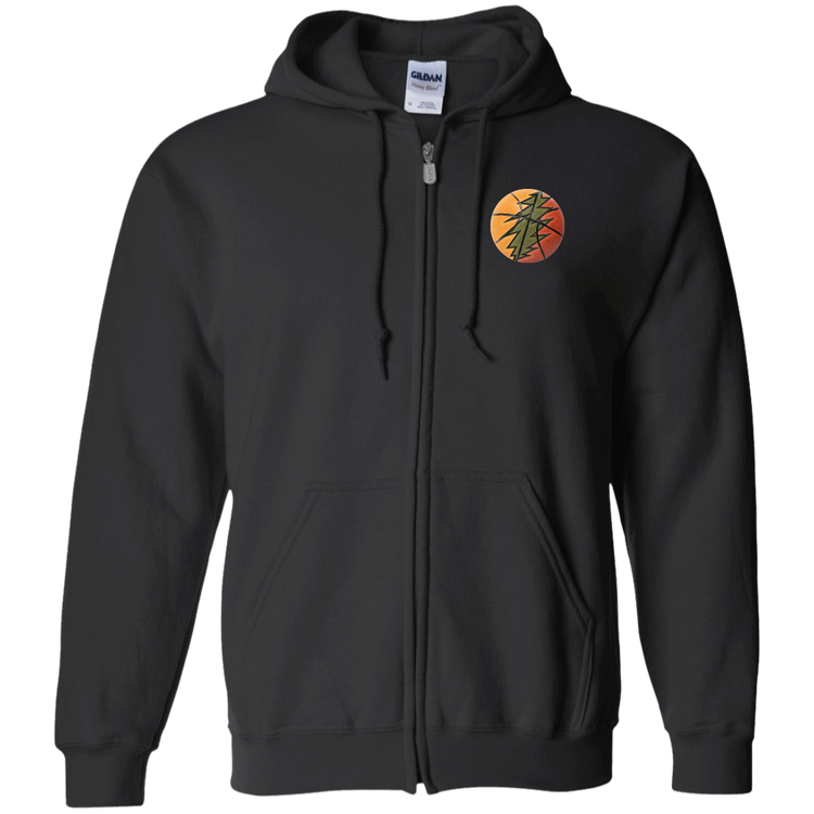 Basketball Bolt - Men's Basic Full-Zip Hoodie