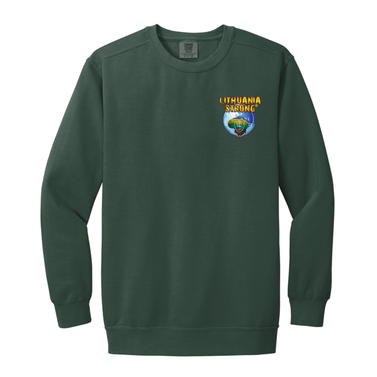 Lithuania Strong - Men/Women Unisex Soft-Washed Crewneck Sweatshirt