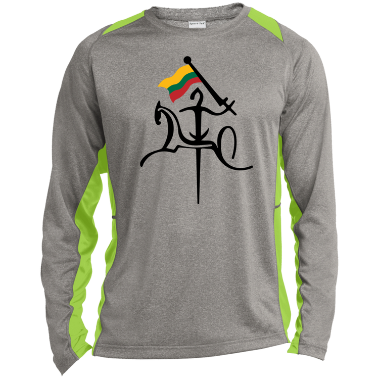 Vytis with Flag - Men's Long Sleeve Colorblock Activewear Performance T