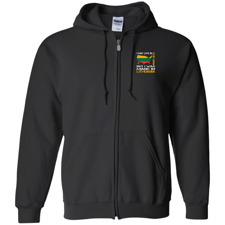 Made in Lithuania - Men/Women Unisex Comfort Full-Zip Hoodie