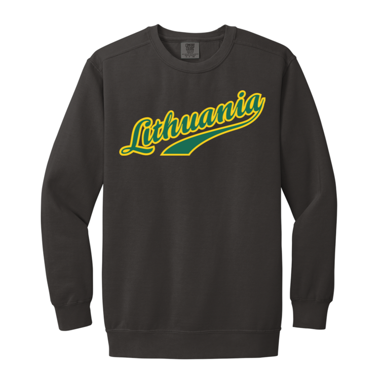 Lithuania - Men/Women Unisex Soft-Washed Crewneck Sweatshirt