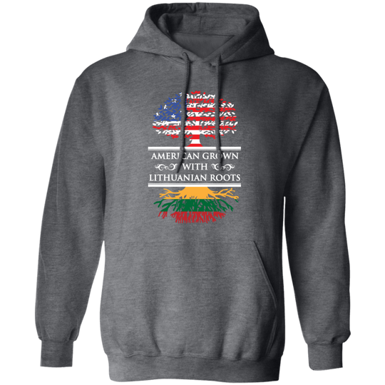 American Grown Lithuanian Roots - Men/Women Unisex Comfort Pullover Hoodie