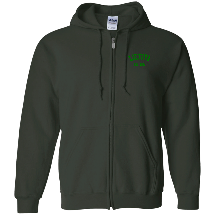 Lietuva Est. 1009 - Men/Women Unisex Comfort Full-Zip Hoodie