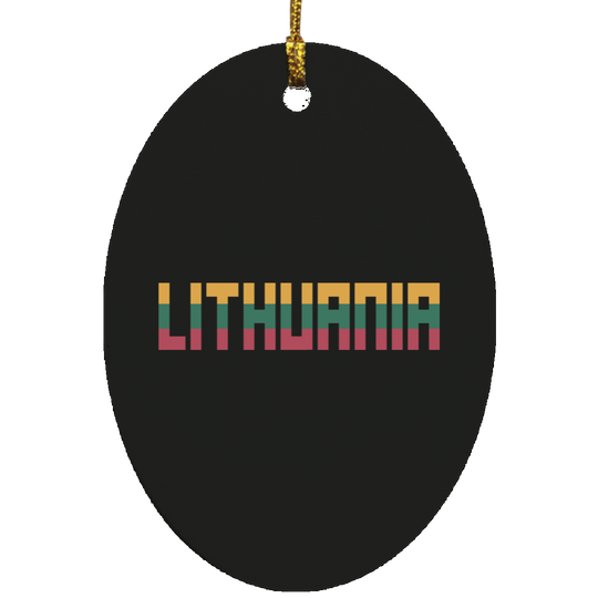Lithuania - MDF Oval Ornament