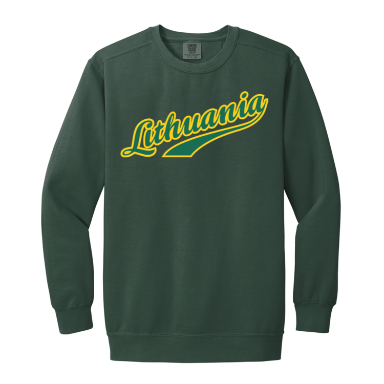Lithuania - Men/Women Unisex Soft-Washed Crewneck Sweatshirt