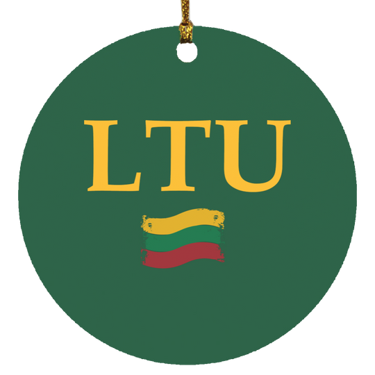 Lietuva LTU - MDF Circle Ornament