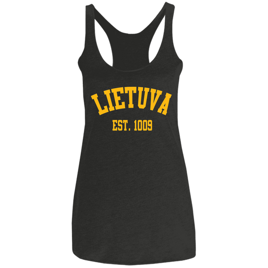 Lietuva Est. 1009 - Women's Next Level Triblend Racerback Tank