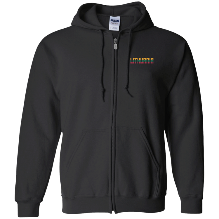 Lithuania - Men/Women Unisex Comfort Full-Zip Hoodie
