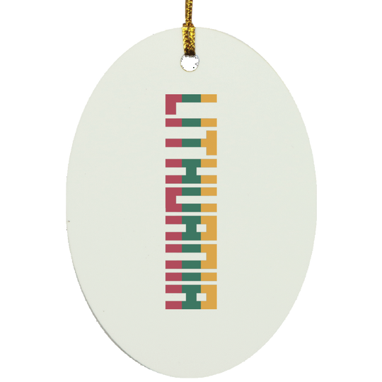 Lithuania - MDF Oval Ornament