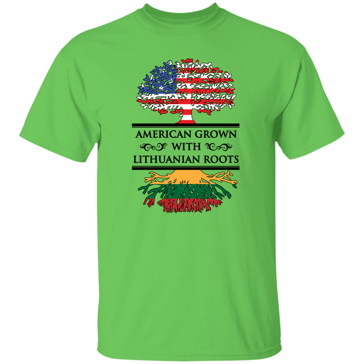 American Grown Lithuanian Roots - Men's Classic Short Sleeve T-Shirt
