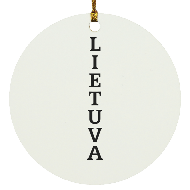 Lietuva - MDF Circle Ornament
