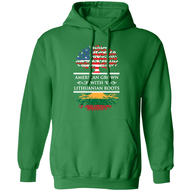 American Grown Lithuanian Roots - Men/Women Unisex Comfort Pullover Hoodie