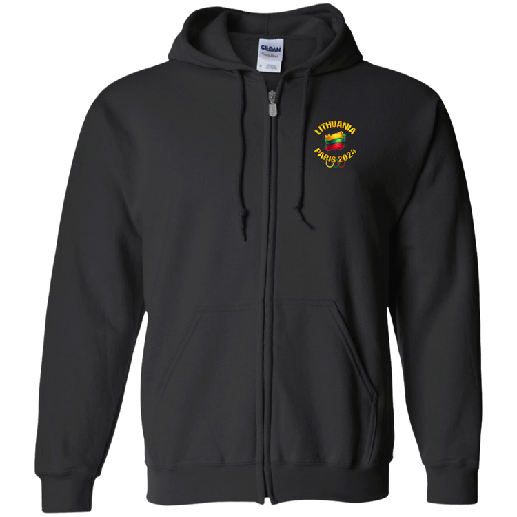 Team Lithuania 2024 Olympics - Men/Women Unisex Comfort Full-Zip Hoodie