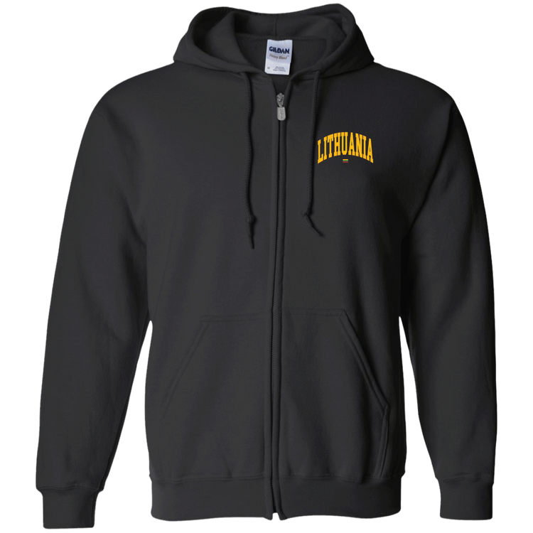 Lithuania - Men/Women Unisex Comfort Full-Zip Hoodie