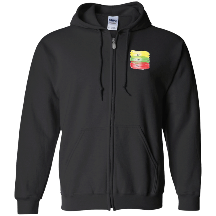 Brush Strokes - Men/Women Unisex Comfort Full-Zip Hoodie