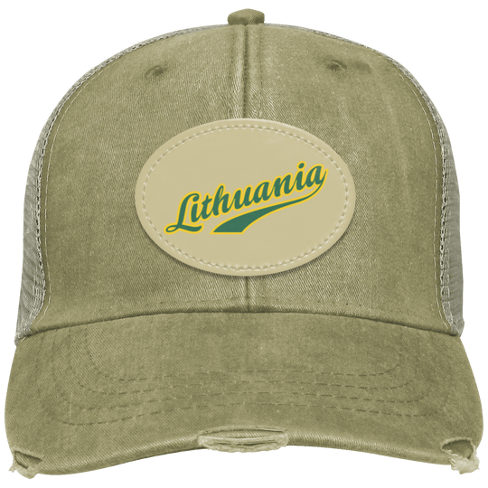 Lithuania - Distressed Ollie Cap - Oval Patch