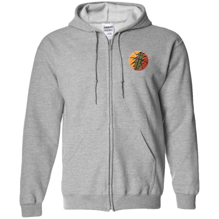 Basketball Bolt - Men's Basic Full-Zip Hoodie