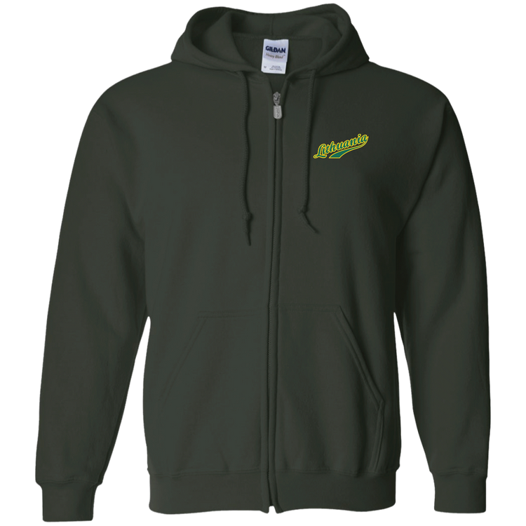 Lithuania - Men/Women Unisex Comfort Full-Zip Hoodie